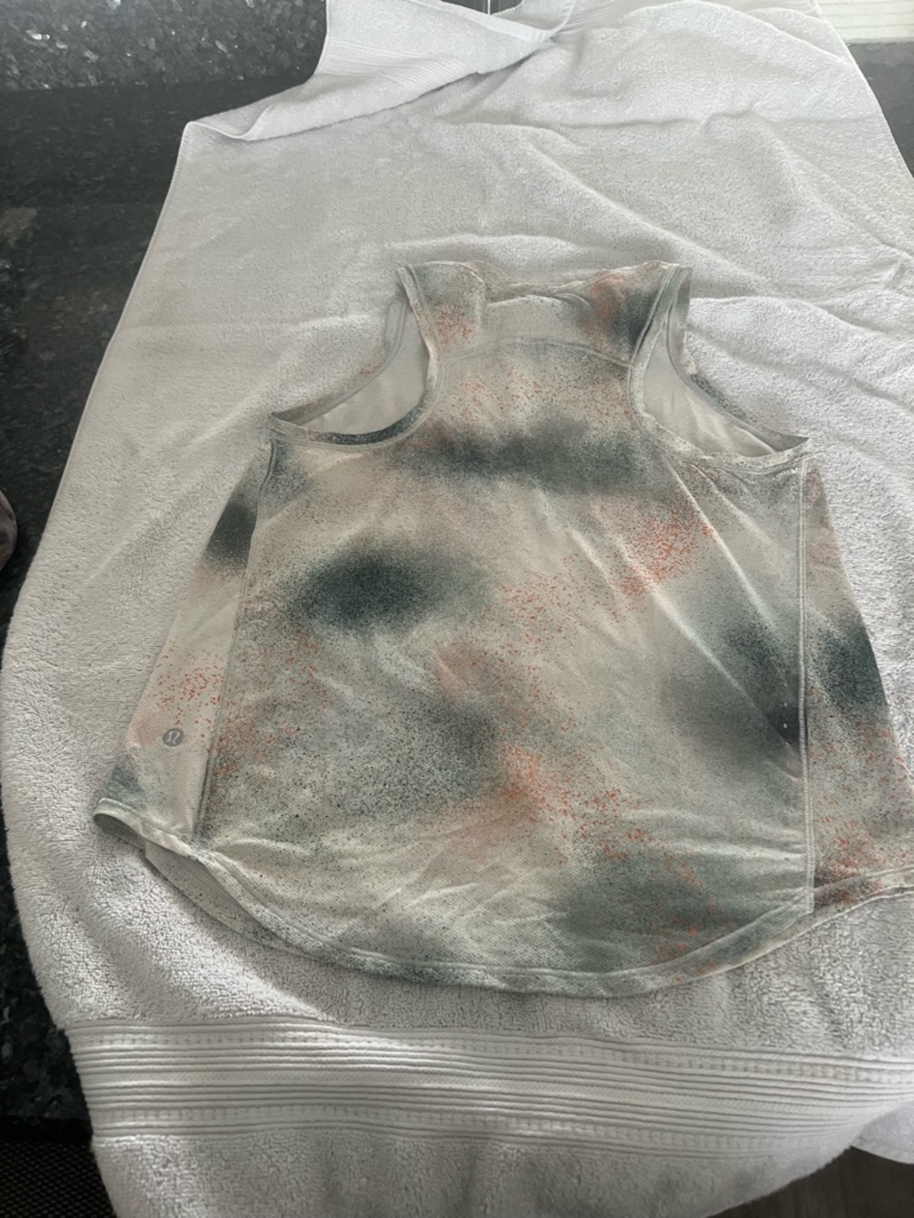 lululemon athletica Tie-Dye Tank Top in Green and Coral